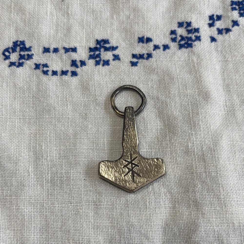 Hand made Pure Silver Mjolnir